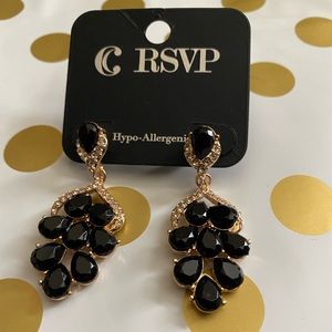 RSVP Cluster Teardrop Dangle Earrings